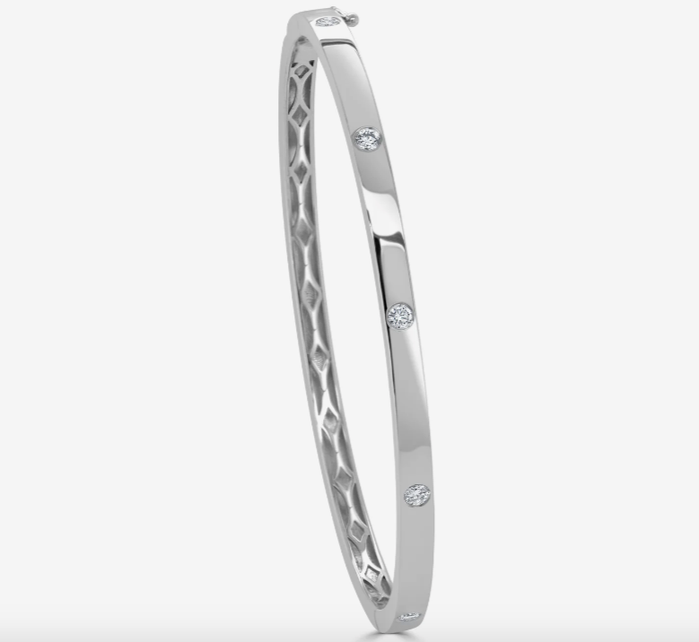 Floating Diamond Bangle