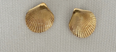 Flat Shell Earrings