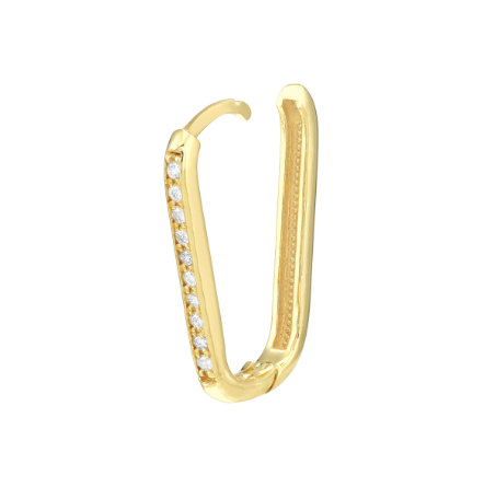 Diamond Link Huggie