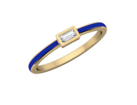 Baguette Enamel Stack Band