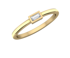 Baguette Enamel Stack Band