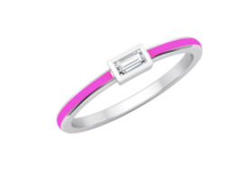 Baguette Enamel Stack Band