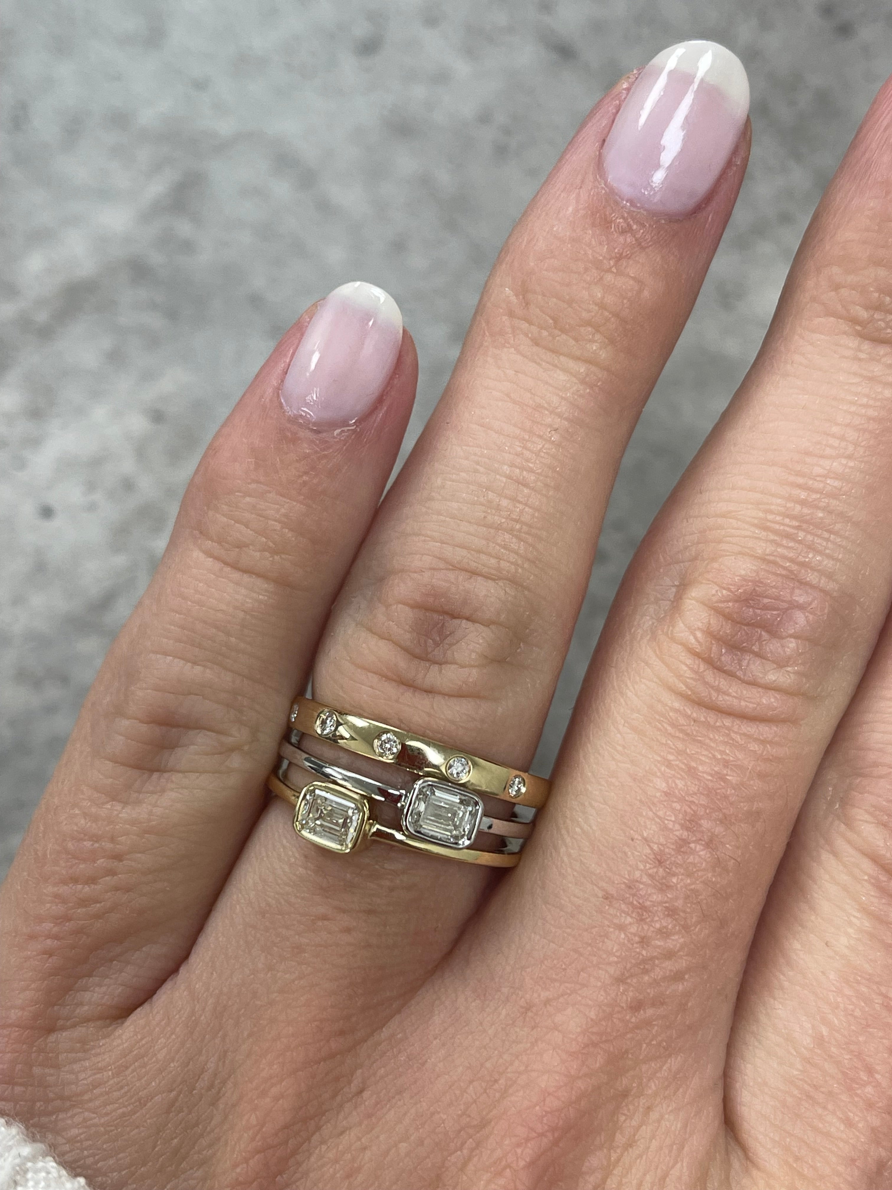 5 stone diamond band