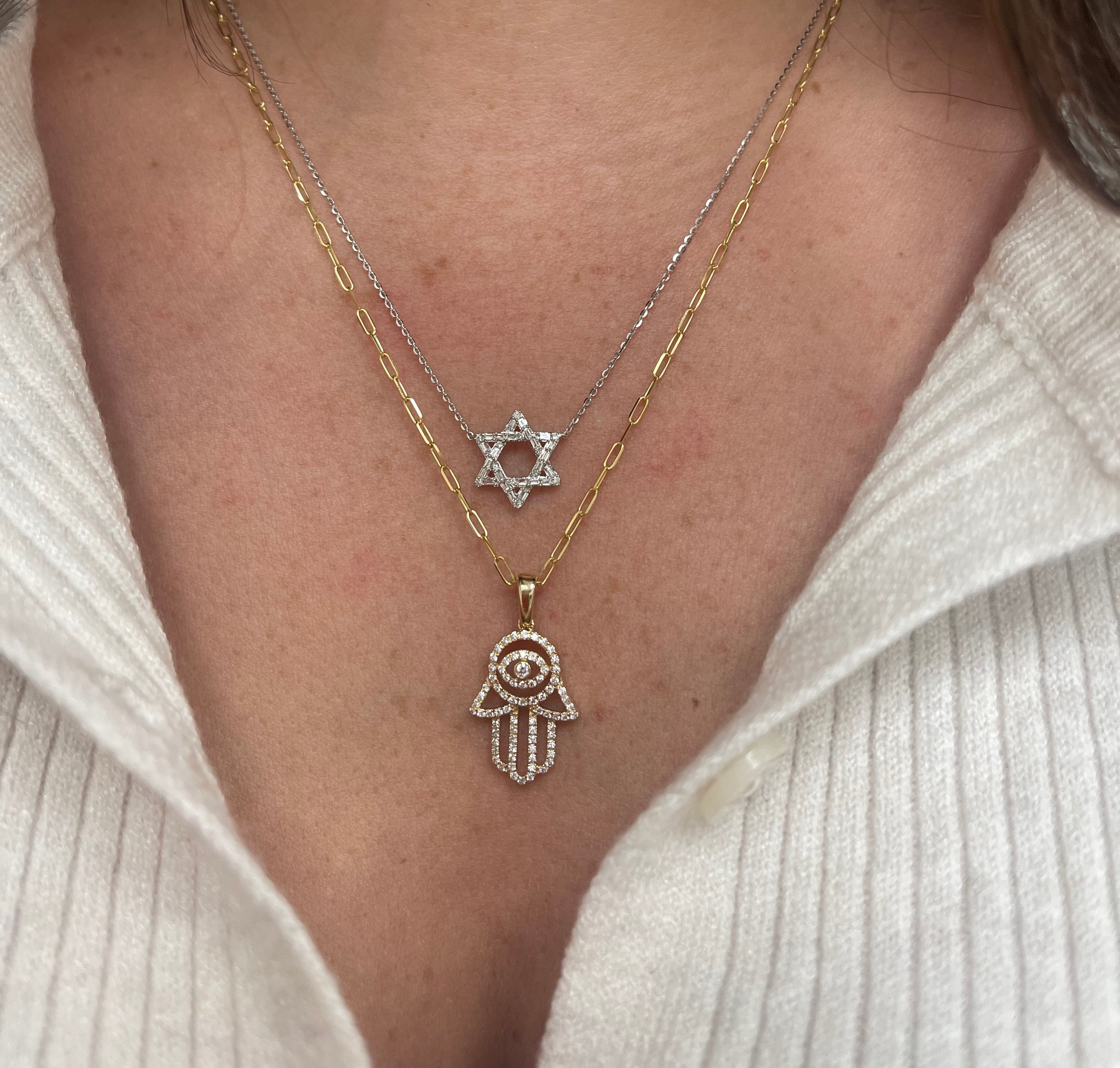 Diamond Hamsa and Evil Eye