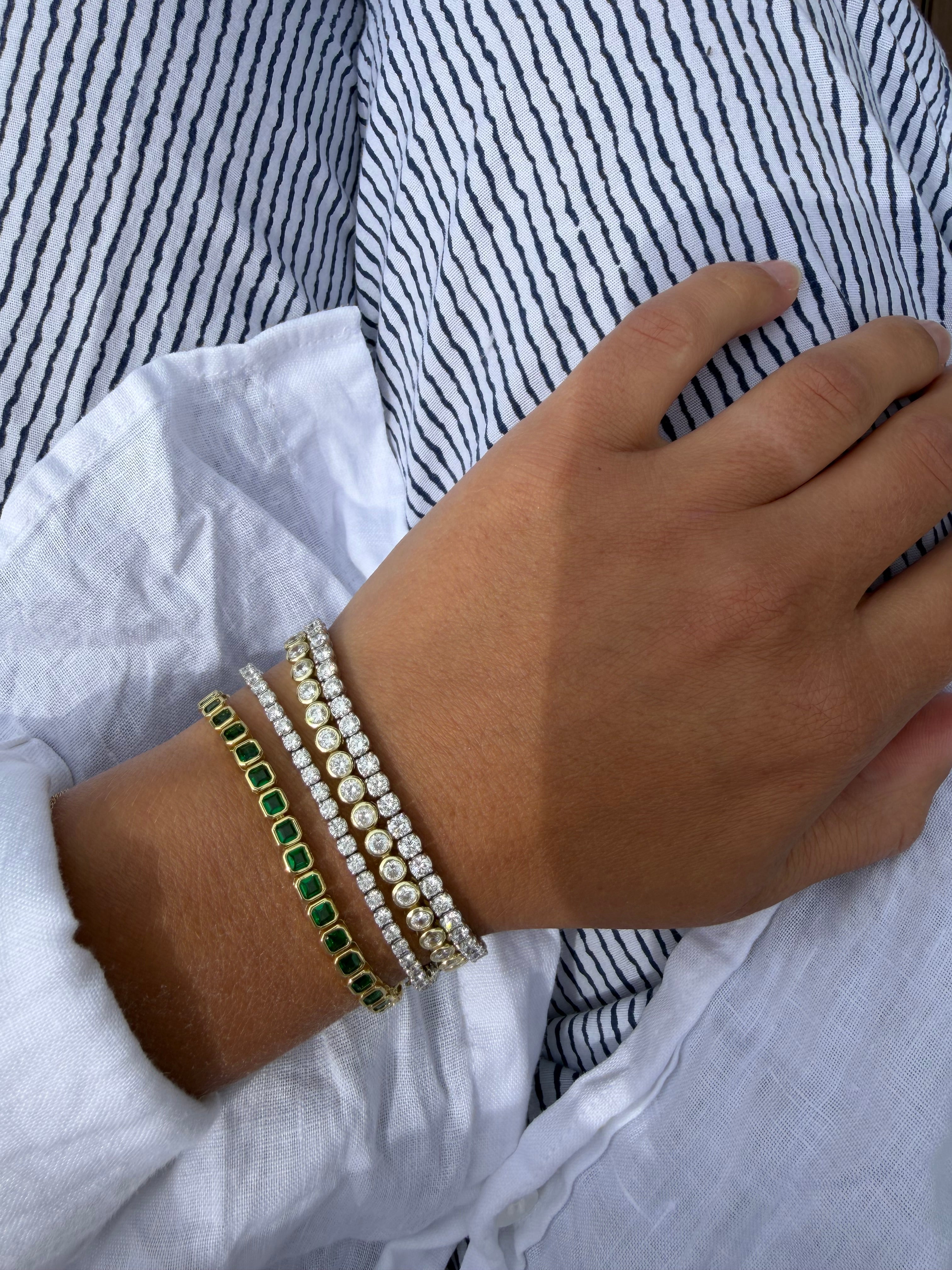 Bezel Tennis Bracelet
