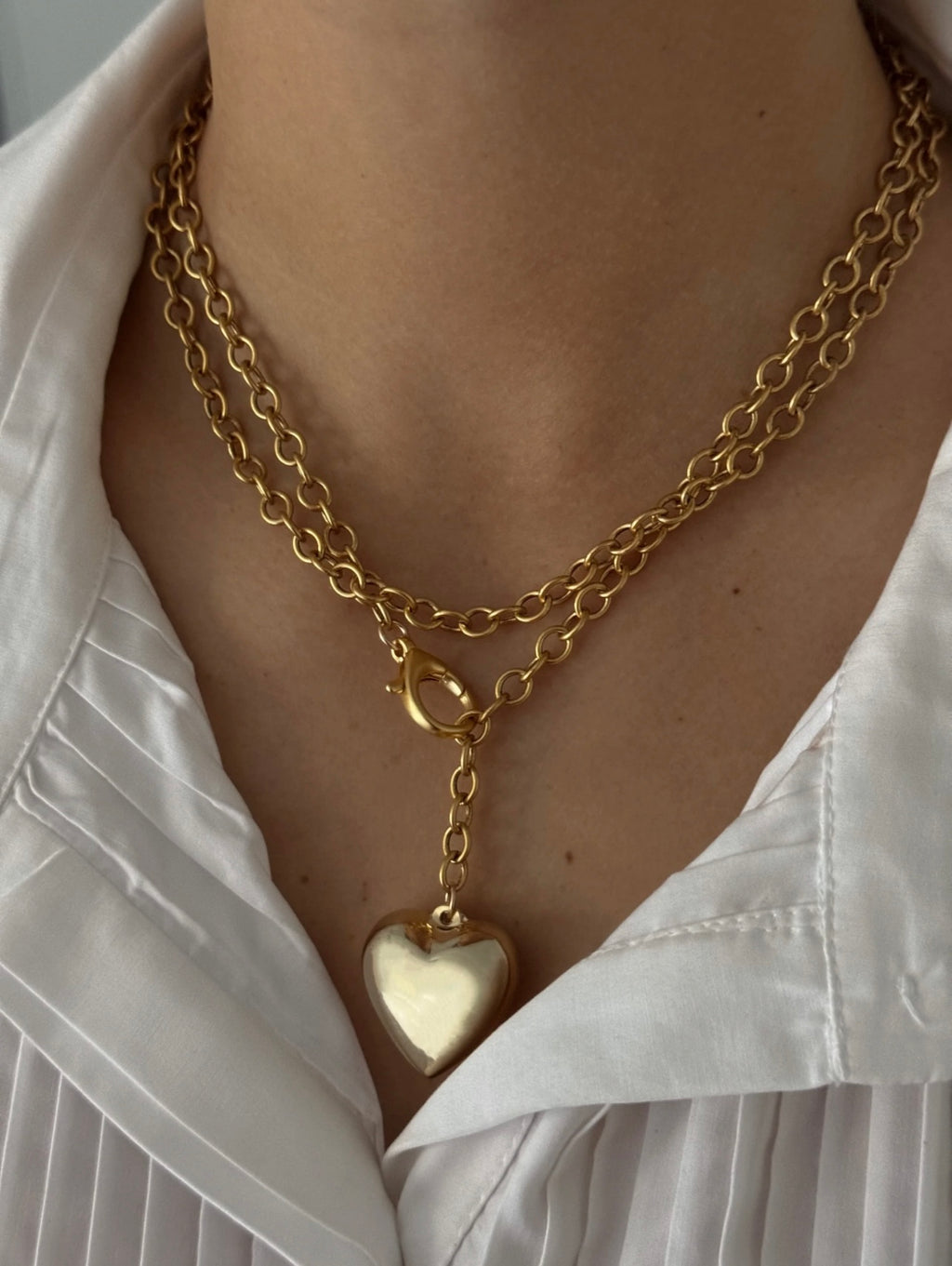Puff Heart Necklace