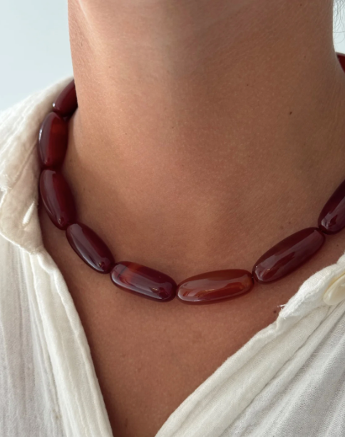 Amber Gemstone Necklace