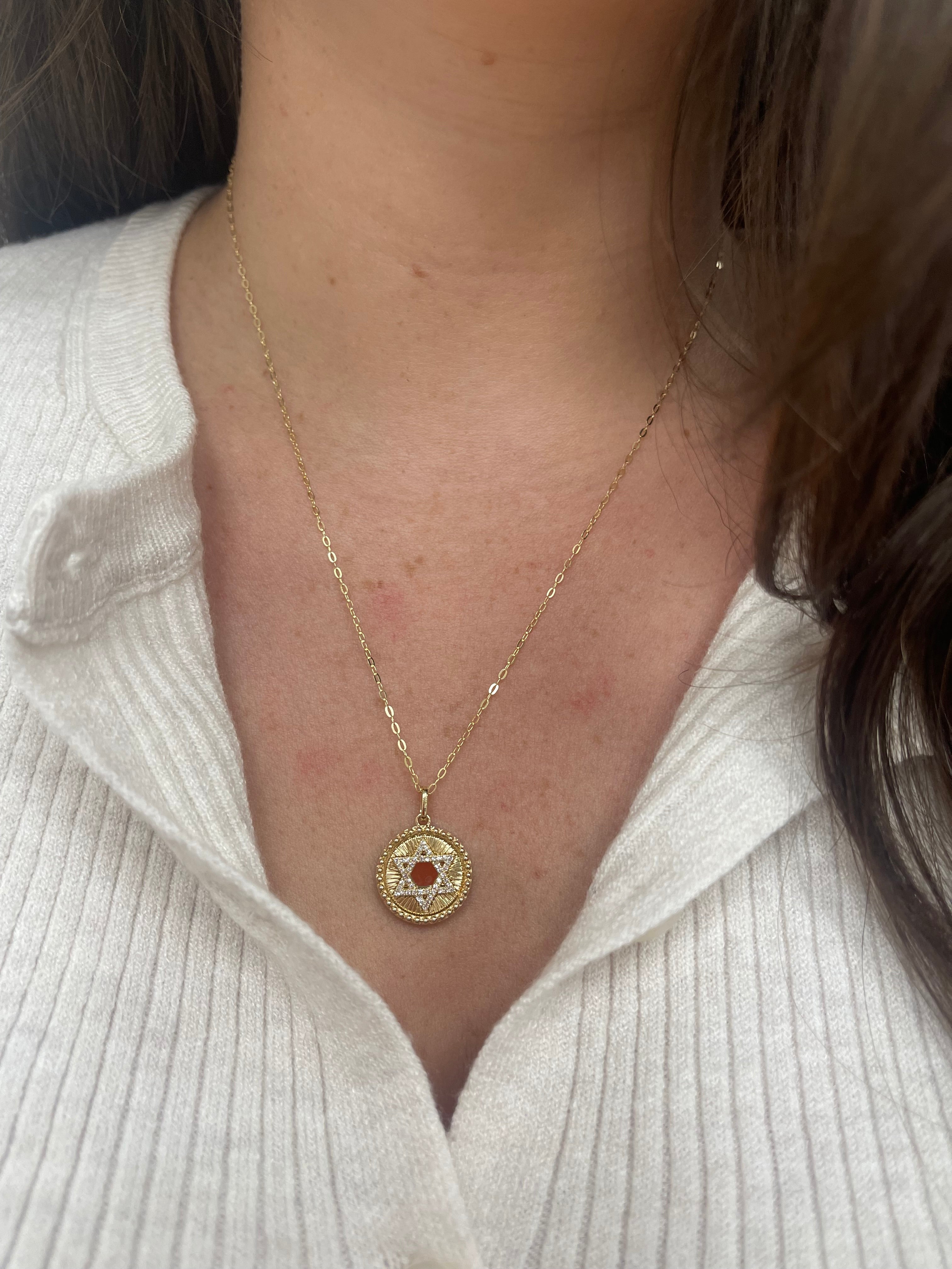 Star of David Beaded Charm