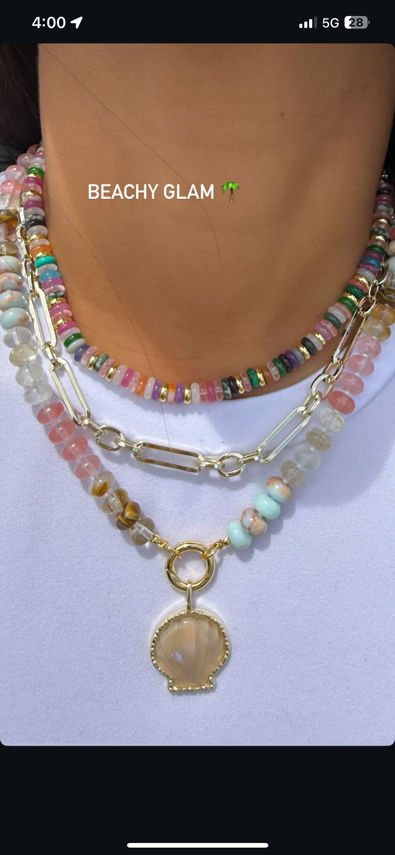 Lily Beaded Necklace