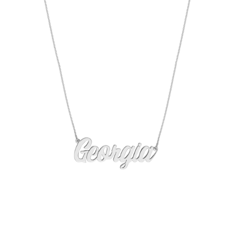 Gold Script Name Plate