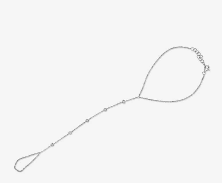 Gold and Diamond Hand Chain