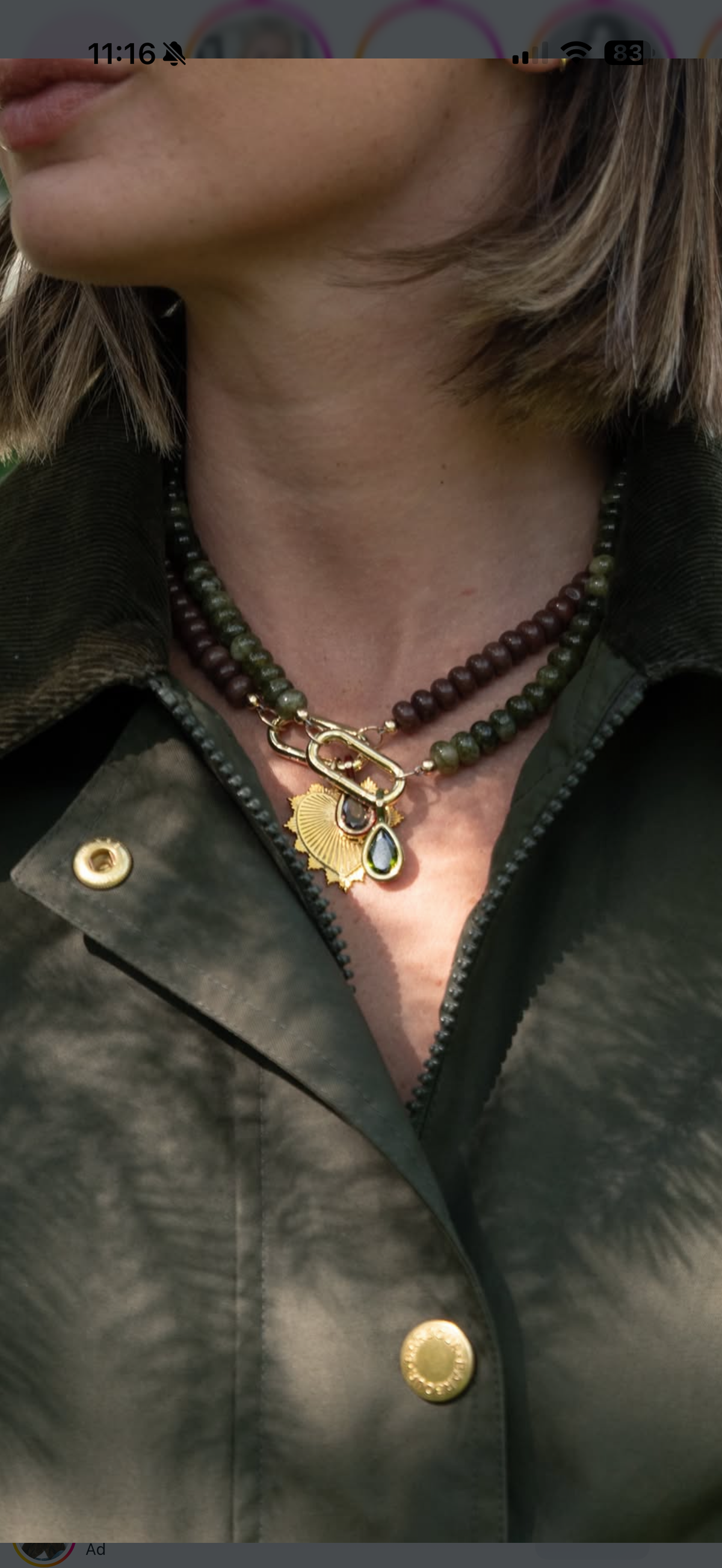 Jade gemstone necklace