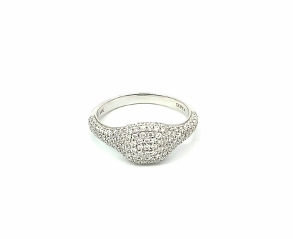 Mini Pave Signet Ring