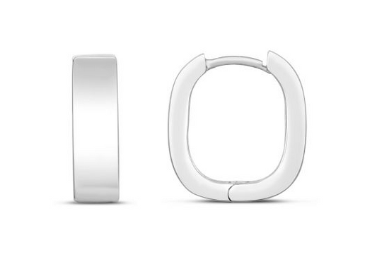 Silver Mini Snap Hoops