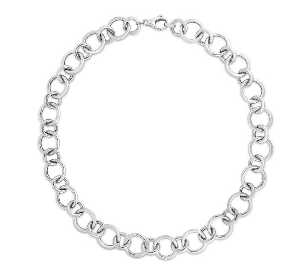 Silver Round Link Chain