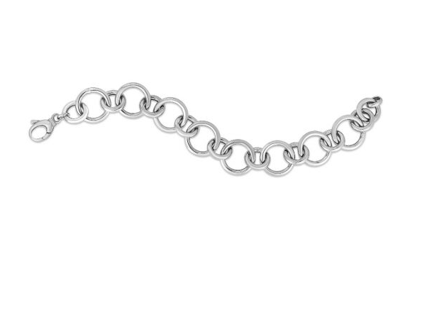 Silver Round Link Chain