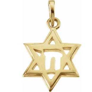 Star of David and Chai Pendant