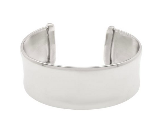 Silver Wide Cuff Bangle