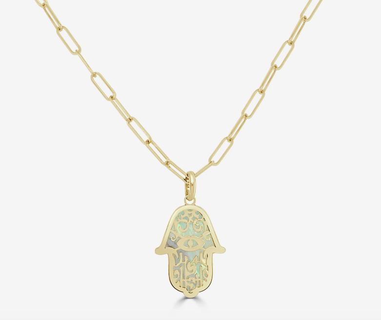 14k Gold Hamsa Pendant