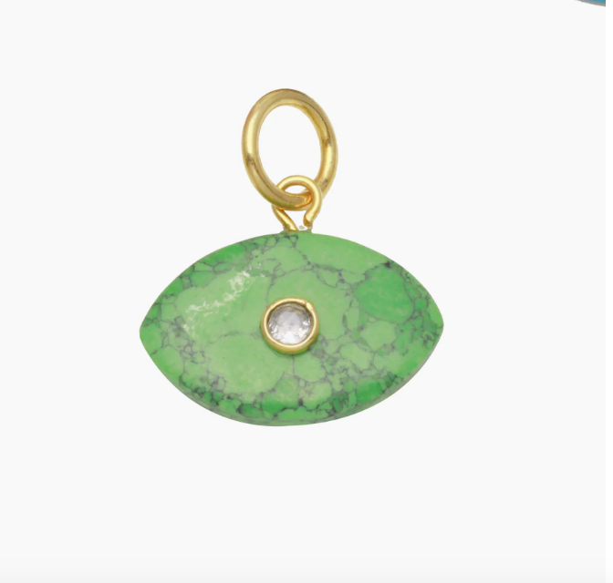 Evil Eye Stone Charm
