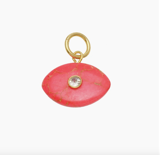 Evil Eye Stone Charm