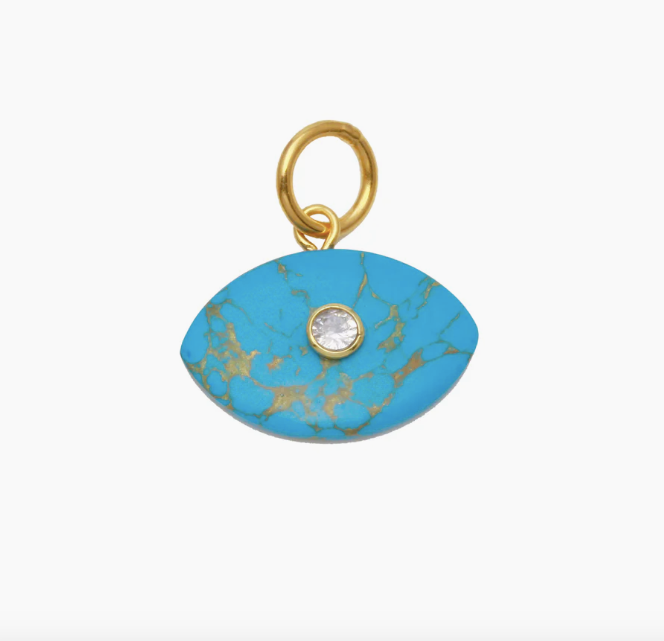 Evil Eye Stone Charm