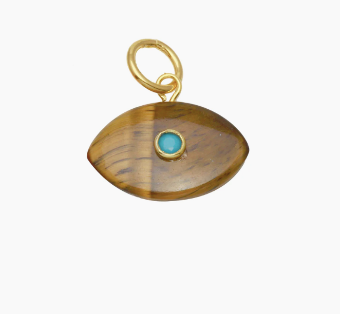 Evil Eye Stone Charm