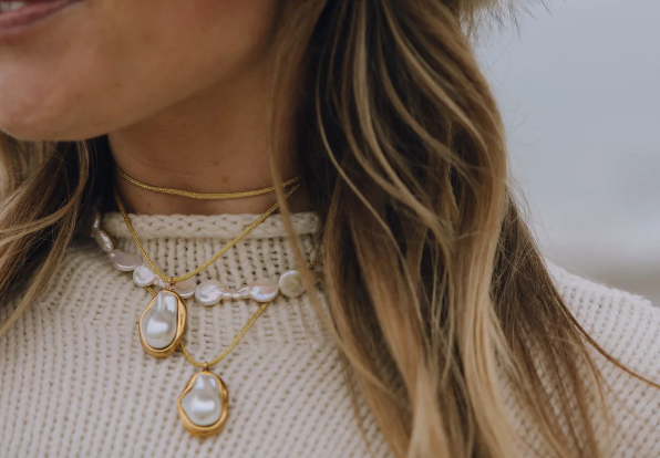 Pearl Bezel Strand