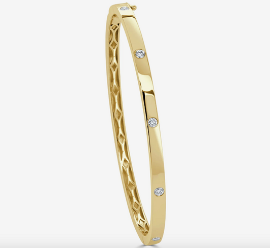 Floating Diamond Bangle