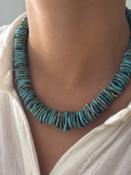 Disc Turquoise Necklace