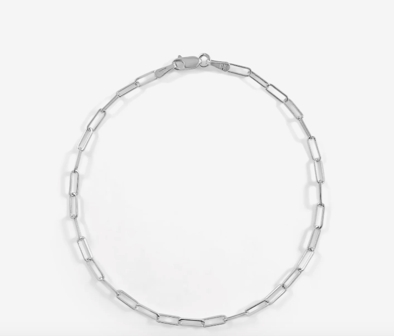 Gold Paper Clip Chain Bracelet