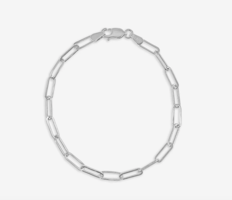 Gold Paper Clip Chain Bracelet