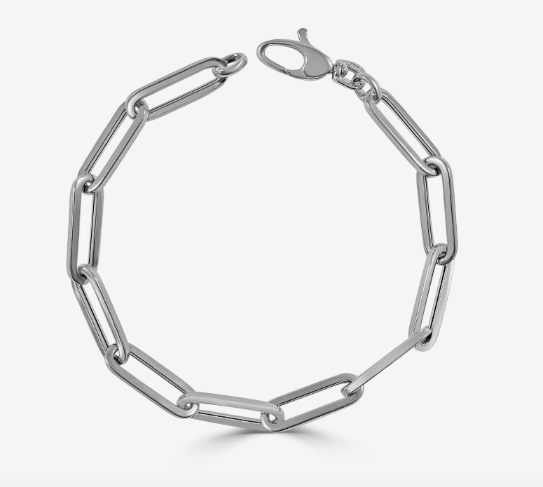 Gold Paper Clip Chain Bracelet