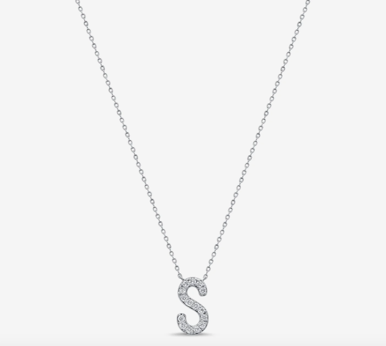 Diamond Initial Necklace