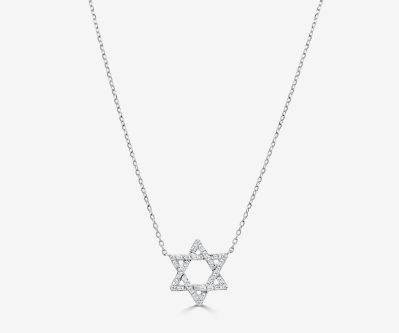 Baguette Diamond Star Of David