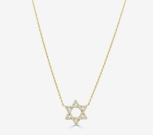 Baguette Diamond Star Of David