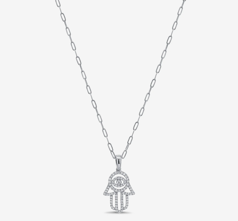 Diamond Hamsa and Evil Eye