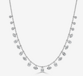 Diamond Multi-shape Bezel Beaded Necklace