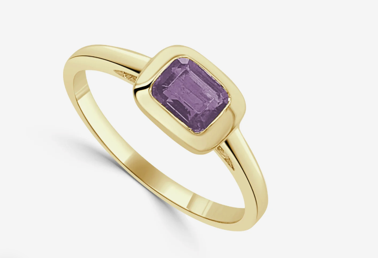 Birthstone Bezel Ring