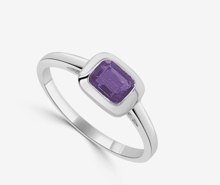 Birthstone Bezel Ring