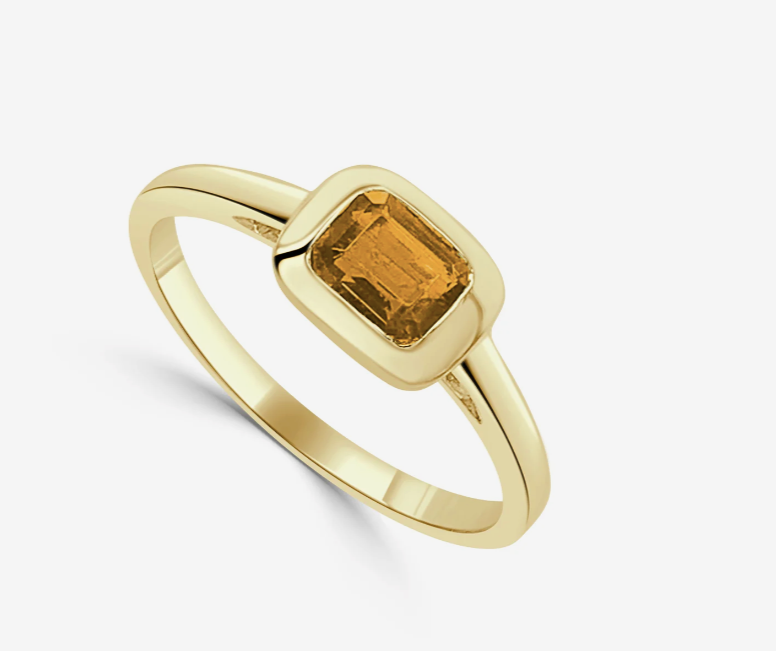 Birthstone Bezel Ring