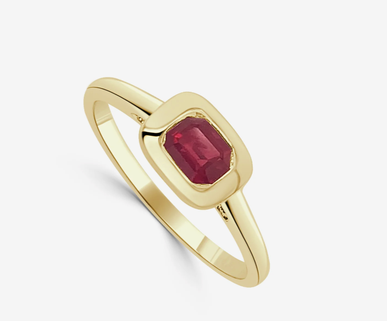 Birthstone Bezel Ring
