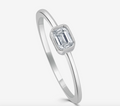 Emerald Cut Bezel Ring