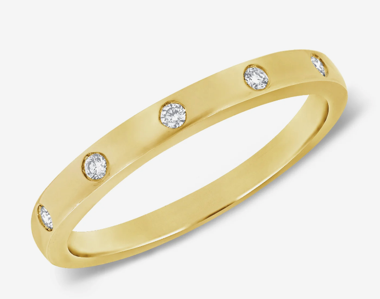 5 stone diamond band