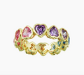 Rainbow heart band
