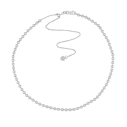 Sterling Silver Beaded Choker