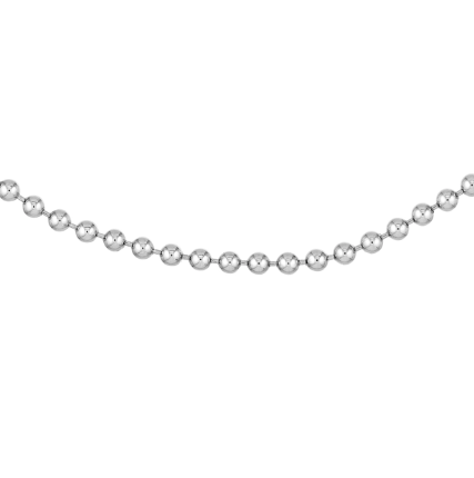 Sterling Silver Beaded Choker