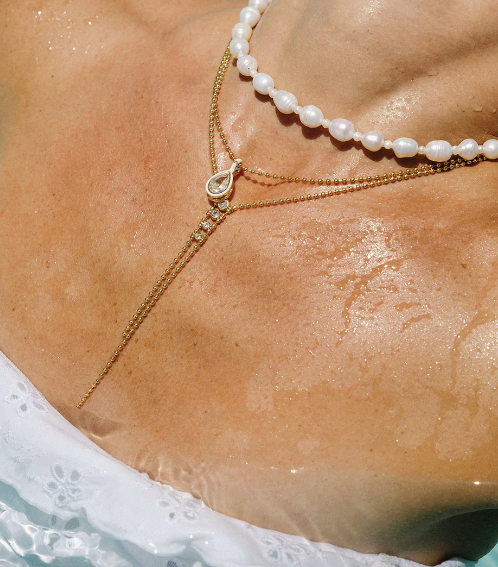 Enamel Pear Necklace