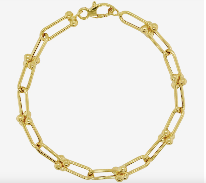14k yellow gold link bracelet
