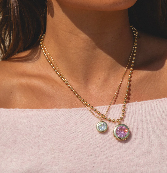 Bezel Ball Necklace